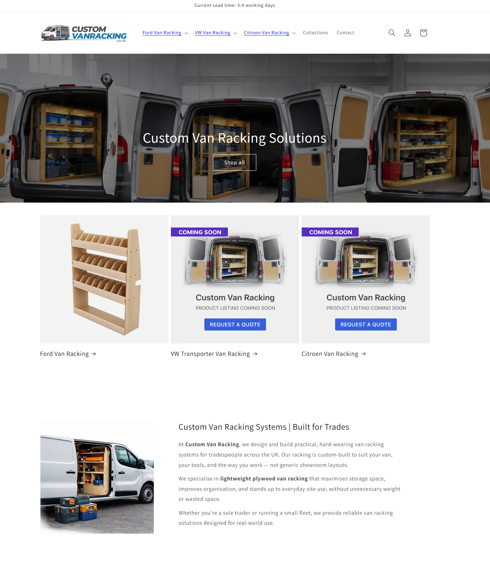 Custom Van Racking
