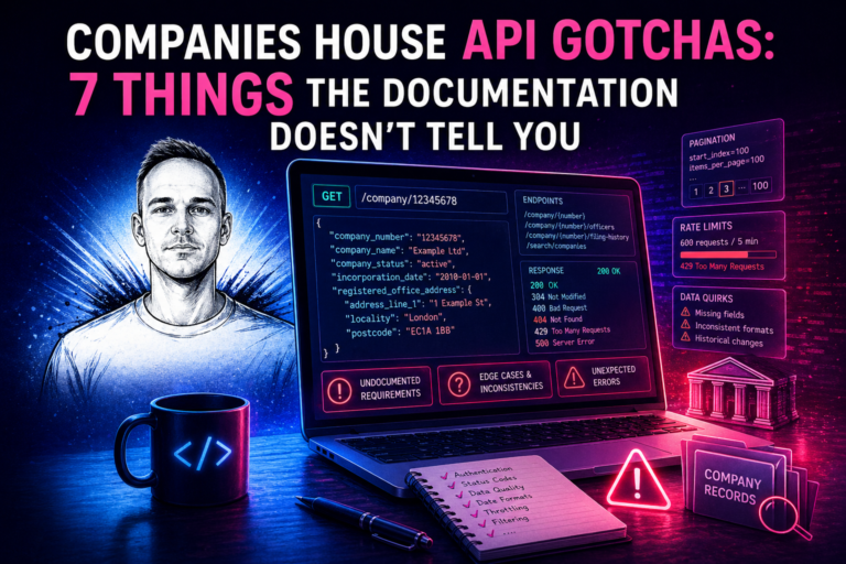 Companies House API Gotchas: 7 Things the Documentation Doesn’t Tell You