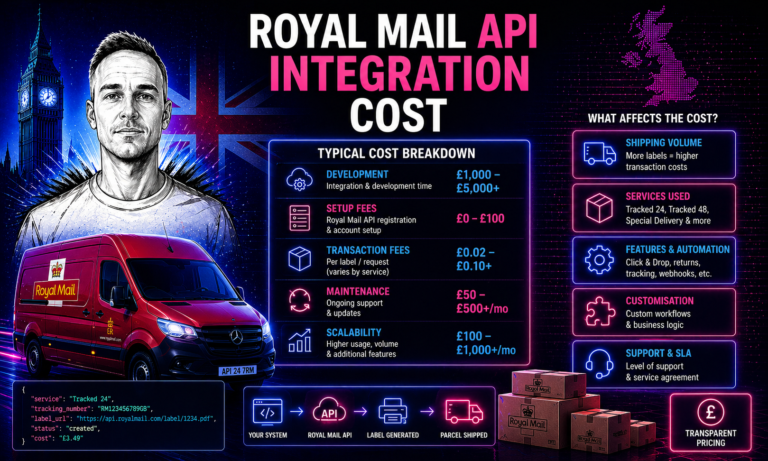 Royal Mail API Integration Cost: What to Expect in the UK