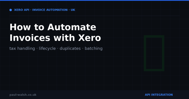 How to Automate Invoices with the Xero API
