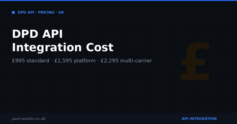 DPD API Integration Cost: What to Expect in the UK