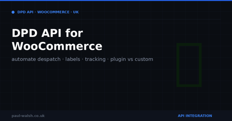 DPD API Integration for WooCommerce: Automating Despatch
