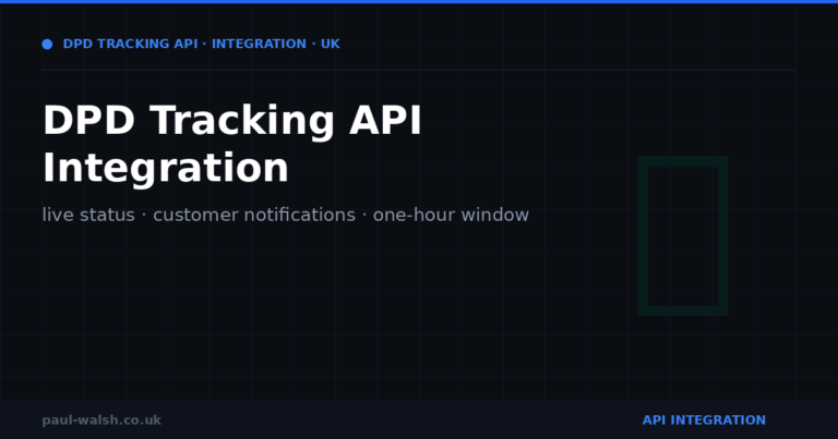 DPD Tracking API Integration: Live Parcel Status in Your Platform