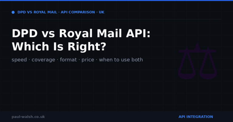 DPD API vs Royal Mail API: Which Is Right for Your Business?
