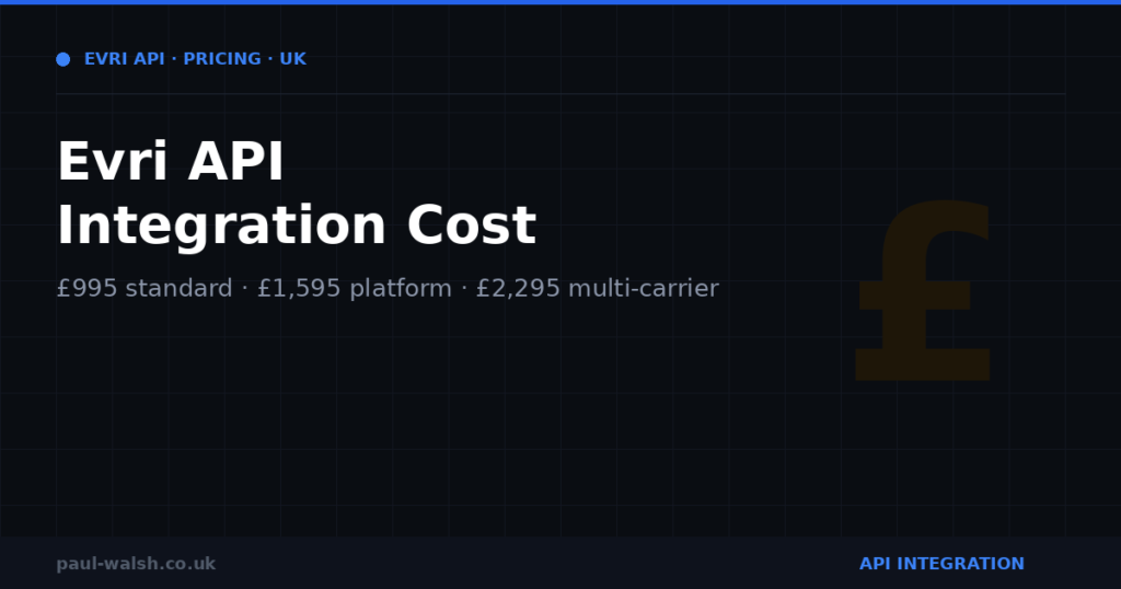 Evri API Integration Cost: What to Expect in the UK