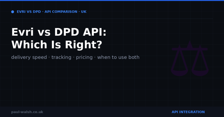 Evri API vs DPD API: Which Is Right for Your Business?