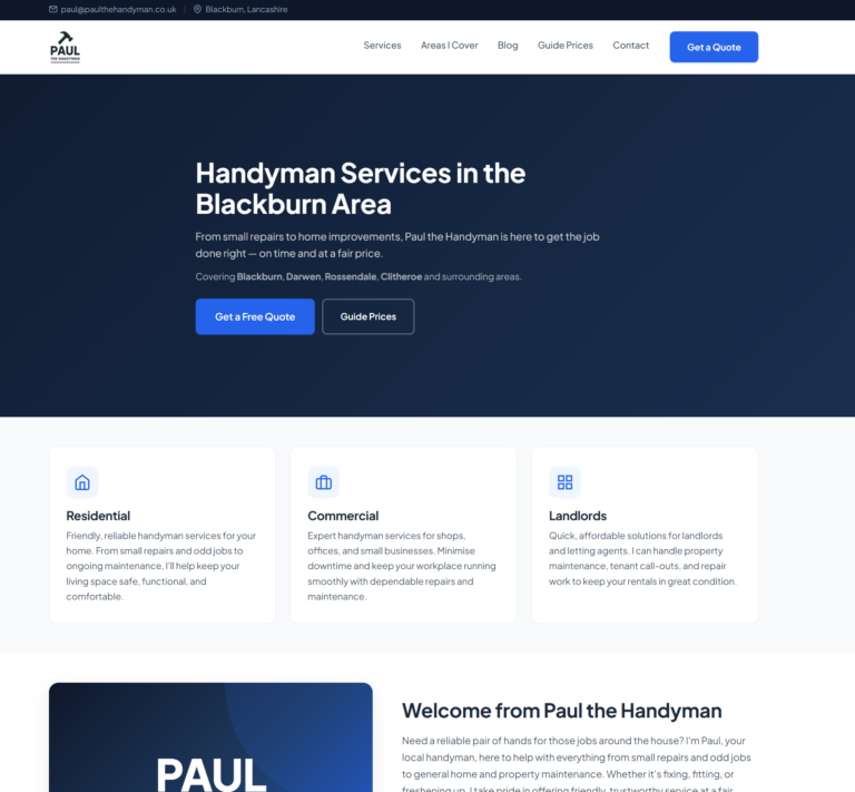 Paul the Handyman Case Study
