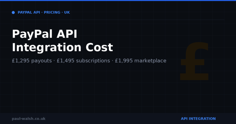 PayPal API Integration Cost: What to Expect in the UK