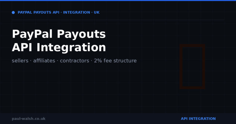 PayPal Payouts API Integration: Paying Sellers and Contractors at Scale