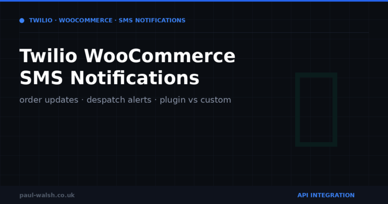 Twilio WooCommerce SMS Notifications: How to Automate Order Updates
