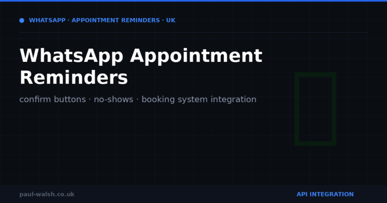 WhatsApp Appointment Reminders for UK Businesses